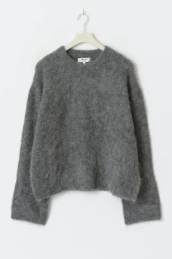 Alpaca blend knitted sweater - Grau - Dame - Gina Tricot