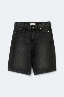 Baggy babe denim shorts - Schwarz - Dame - Gina Tricot