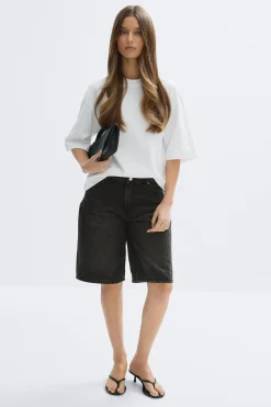 Baggy babe denim shorts - Schwarz - Dame - Gina Tricot