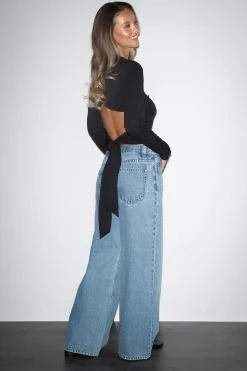 Baggy babe jeans - Blau - Dame - Gina Tricot