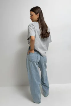 Baggy-crush jeans - Blau - Dame - Gina Tricot