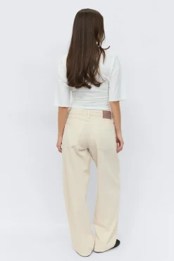 Baggy-crush jeans - Gelb - Dame - Gina Tricot