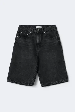 Baggy denim shorts - Schwarz - Dame - Gina Tricot