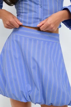Balloon skirt - Blau - Dame - Gina Tricot