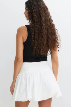 Balloon skirt - Weiß - Dame - Gina Tricot