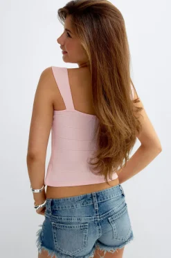 14+ bandage top - Rosa - Gina Tricot