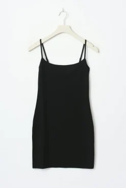 Basic mini slip dress - Schwarz - Dame - Gina Tricot
