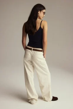 Basic strap singlet - Blau - Dame - Gina Tricot