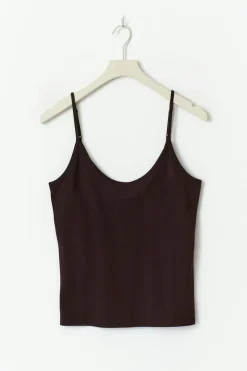 Basic strap singlet - Braun - Dame - Gina Tricot