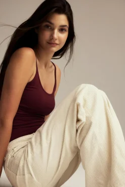 Basic strap singlet - Rot - Dame - Gina Tricot