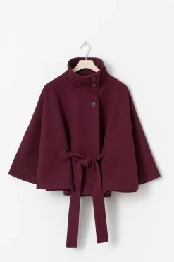 Belt cape jacket - Rot - Dame - Gina Tricot