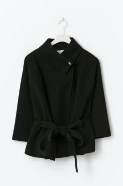 14+ belted cape - Schwarz - Gina Tricot