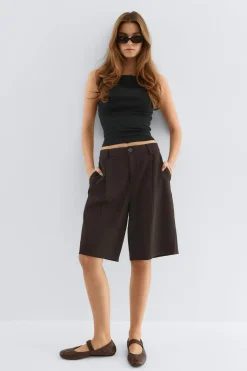 Bermuda shorts - Braun - Dame - Gina Tricot