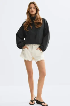 Blue crush denim shorts - Weiß - Dame - Gina Tricot