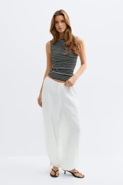 Boatneck tanktop - Schwarz - Dame - Gina Tricot