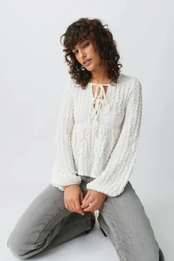 Boho top - Weiß - Dame - Gina Tricot