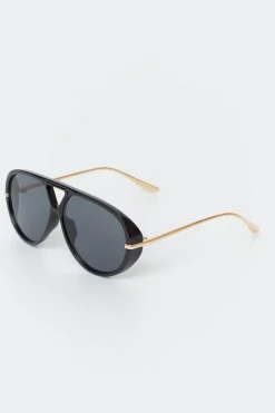 Bold aviator sunglasses - Schwarz - Dame - Gina Tricot