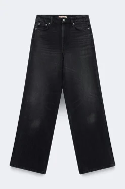 Boss bby wide petite jeans - Schwarz - Dame - Gina Tricot