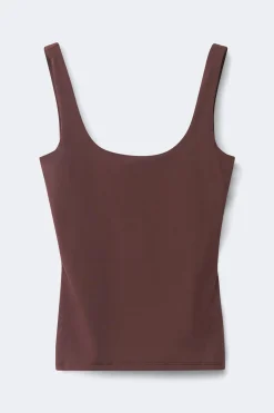 Built-in bra tank - Braun - Dame - Gina Tricot