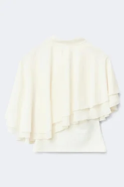 Cape top - Weiß - Dame - Gina Tricot