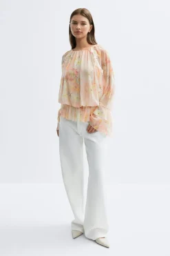 Chiffon blouse - Rosa - Dame - Gina Tricot