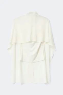 Chiffon cape top - Weiß - Dame - Gina Tricot