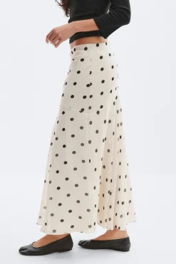 Chiffon skirt - Weiß - Dame - Gina Tricot