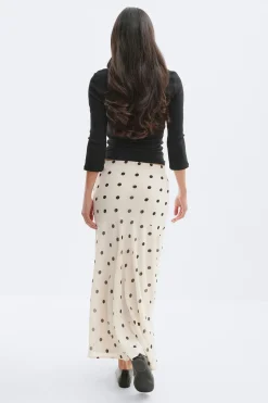 Chiffon skirt - Weiß - Dame - Gina Tricot