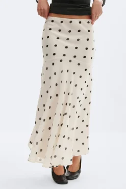 Chiffon skirt - Weiß - Dame - Gina Tricot