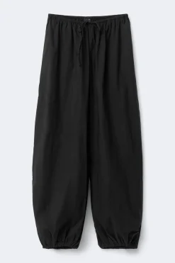 Cotton balloon trousers - Schwarz - Dame - Gina Tricot