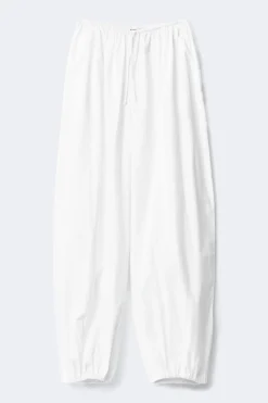Cotton balloon trousers - Weiß - Dame - Gina Tricot