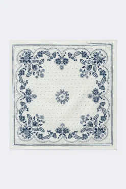 Cotton bandana scarf - Weiß - Dame - Gina Tricot