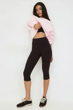 Crop crewneck sweater - Rosa - Dame - Gina Tricot