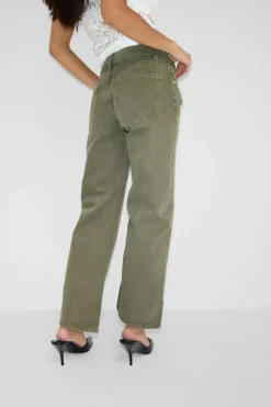 Crush cropped jeans - Beige - Dame - Gina Tricot