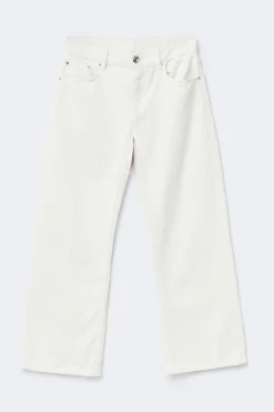 Crush cropped jeans - Weiß - Dame - Gina Tricot