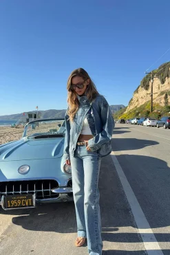 Crush straight jeans - Blau - Dame - Gina Tricot