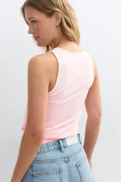 Cuff detail top - Rosa - Dame - Gina Tricot
