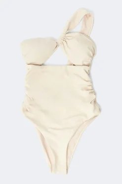 Cutout swimsuit - Weiß - Dame - Gina Tricot