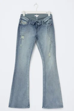 14+ delulu flare jeans curve - Blau - Gina Tricot