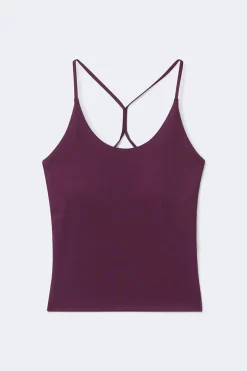 Detailed back yoga singlet - Lila - Dame - Gina Tricot