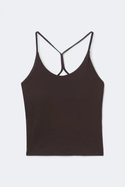 Detailed back yoga singlet - Rot - Dame - Gina Tricot