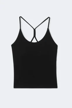 Detailed back yoga singlet - Schwarz - Dame - Gina Tricot