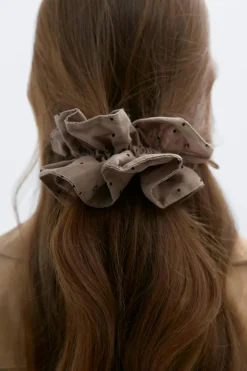 Dotted scrunchie - Schwarz - Dame - Gina Tricot