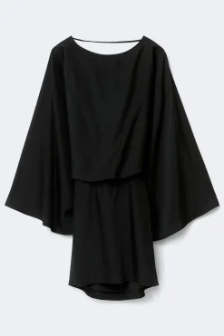 Draped back mini dress - Schwarz - Dame - Gina Tricot