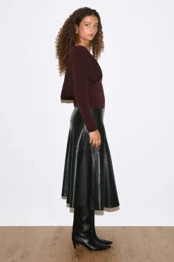 Draped back top - Braun - Dame - Gina Tricot