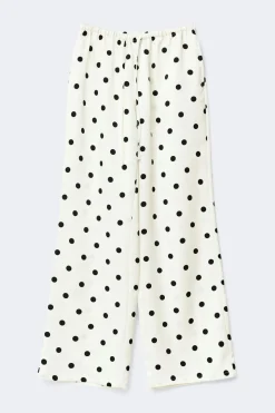 Drawstring satin trousers - Schwarz - Dame - Gina Tricot
