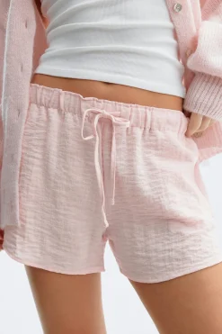 Drawstring shorts - Rosa - Dame - Gina Tricot