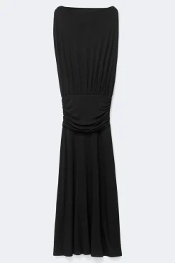 Dropped waist maxi dress - Schwarz - Dame - Gina Tricot