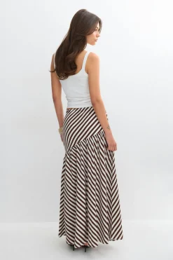 Dropped waist skirt - Weiß - Dame - Gina Tricot