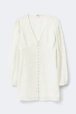14+ embroidery dress - Weiß - Gina Tricot